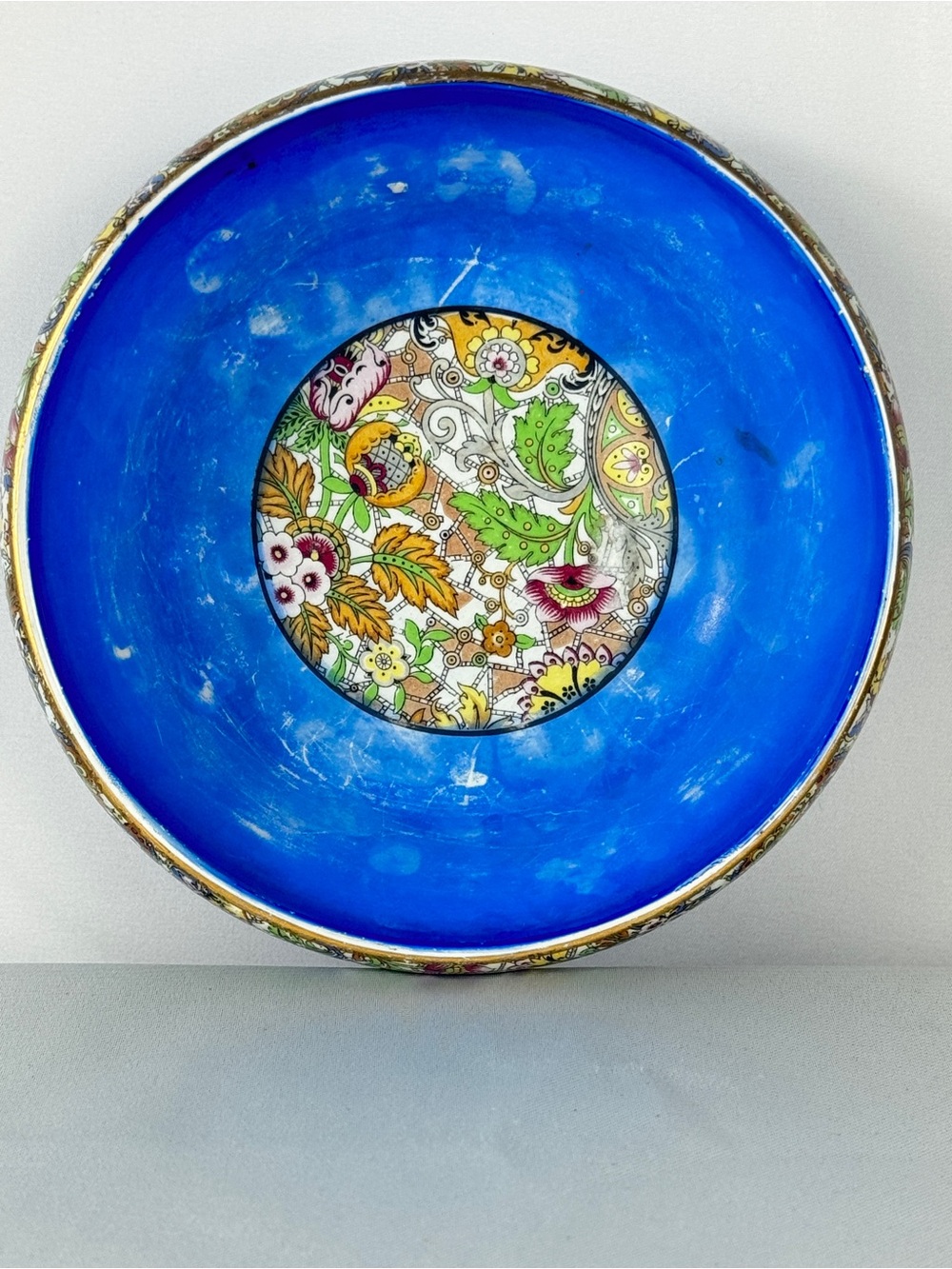 S LTD England Blue w/ Paisley Porcelain Bowl